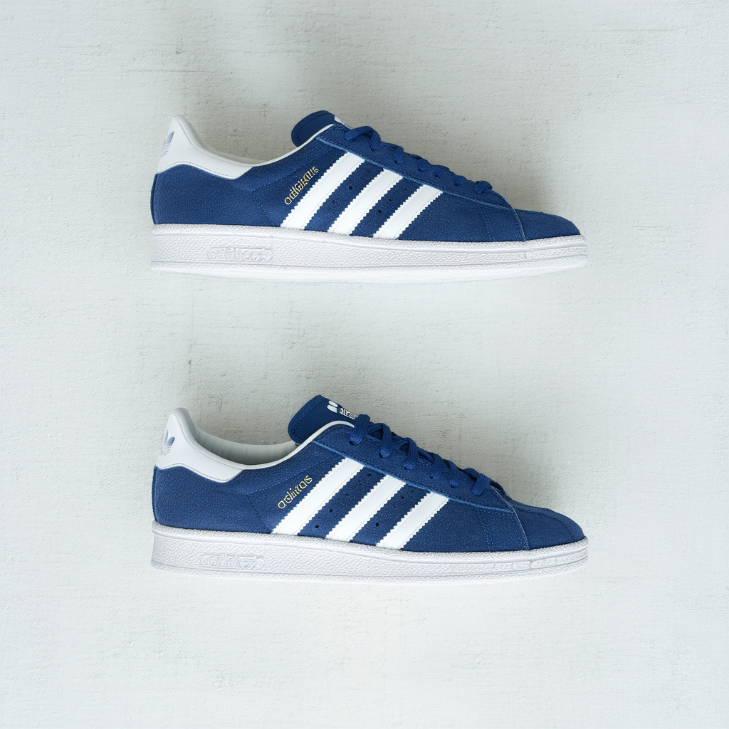adidas Originals Men's Campus Sneakers, Dark Blue Chalk White, ((8.5 M US)