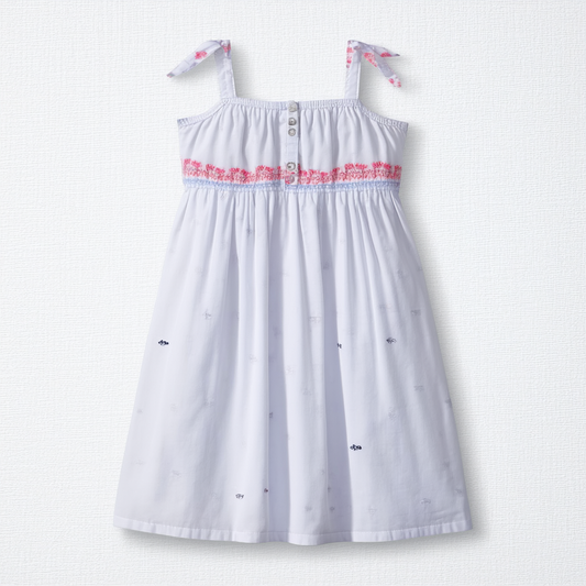 Nautica Girls' Cold Shoulder Fashion Dress