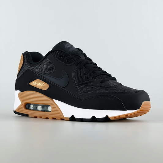 Nike Womens Air Max 90 Prem Black/Black/Sail/Gum Med Brown Running Shoe 10 Women US