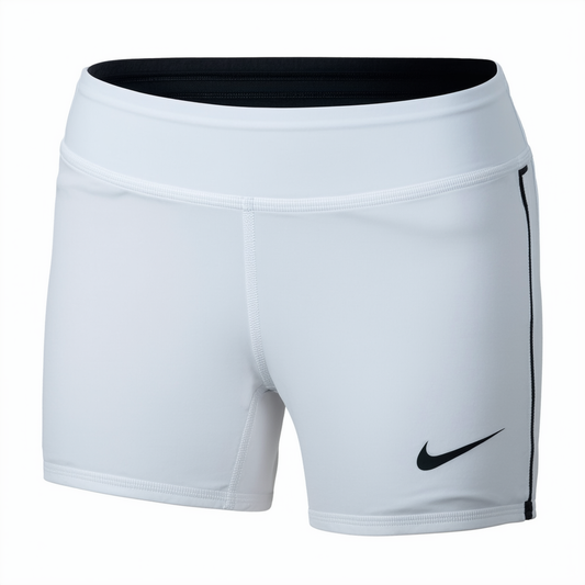 Nike Women's Pro 3IN Short (White/Black, Large)