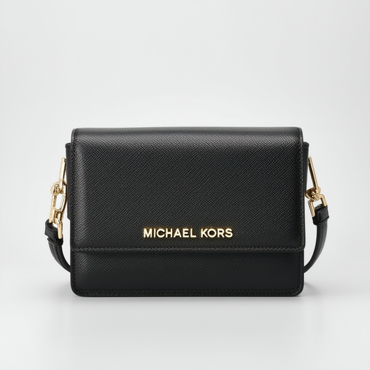 Michael Kors Jade Extra Small Gusset Crossbody Black One Size
