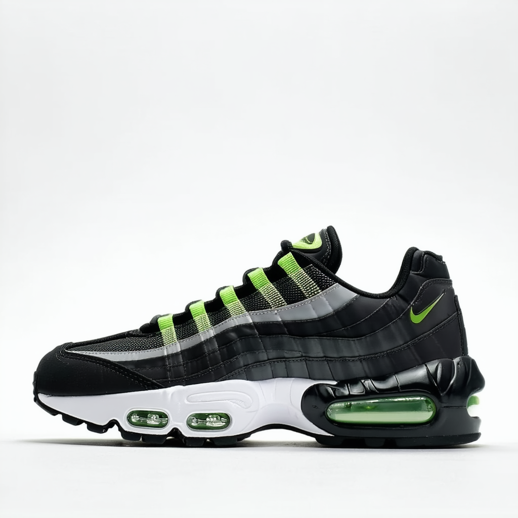 Nike Air Max 95 SE Mens Shoes Black/Aloe Verde aj2018-004 (12 M US)