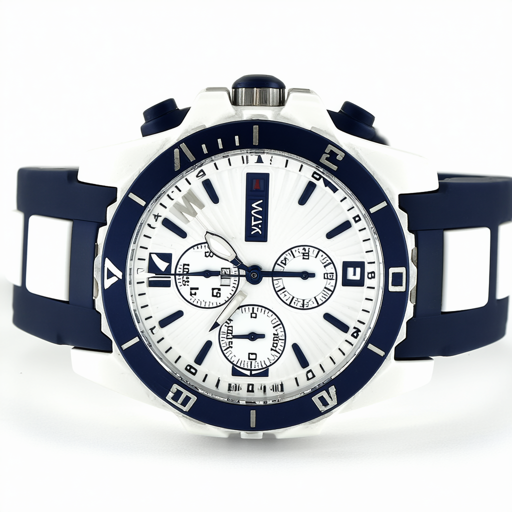 Nautica Unisex 19528L NSR-06 White Resin Chronograph Watch