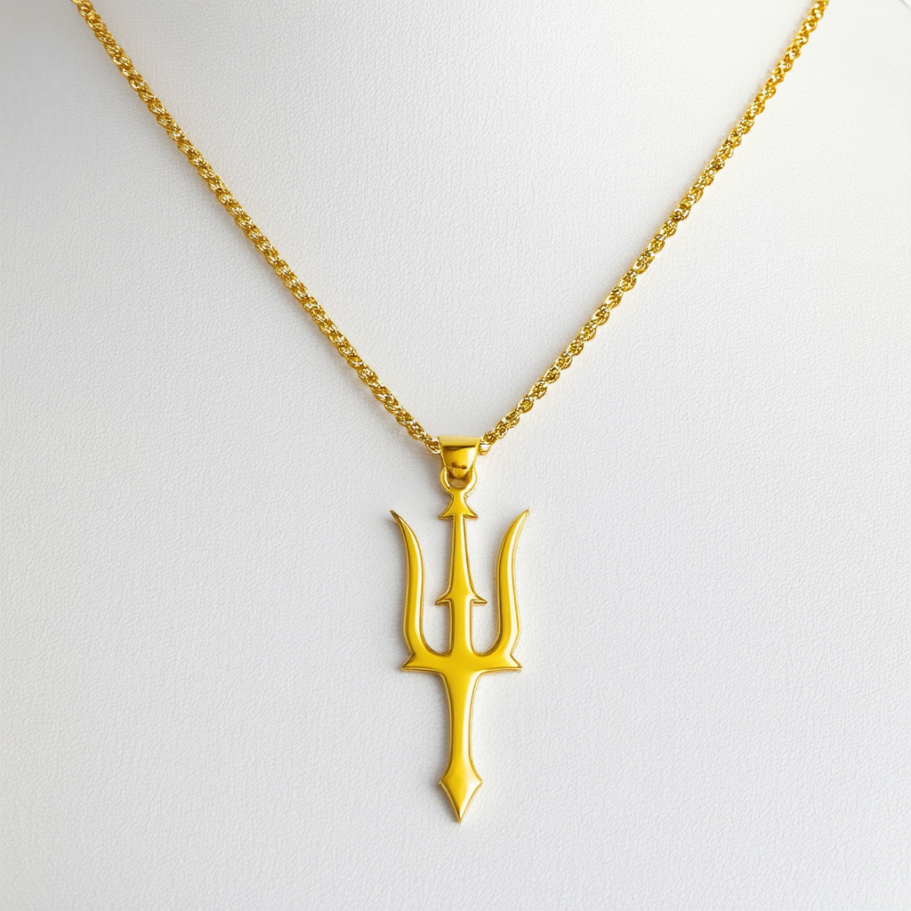 Ukraine Emblem Trident Necklace Tryzub Ukrainian Symbol Necklace