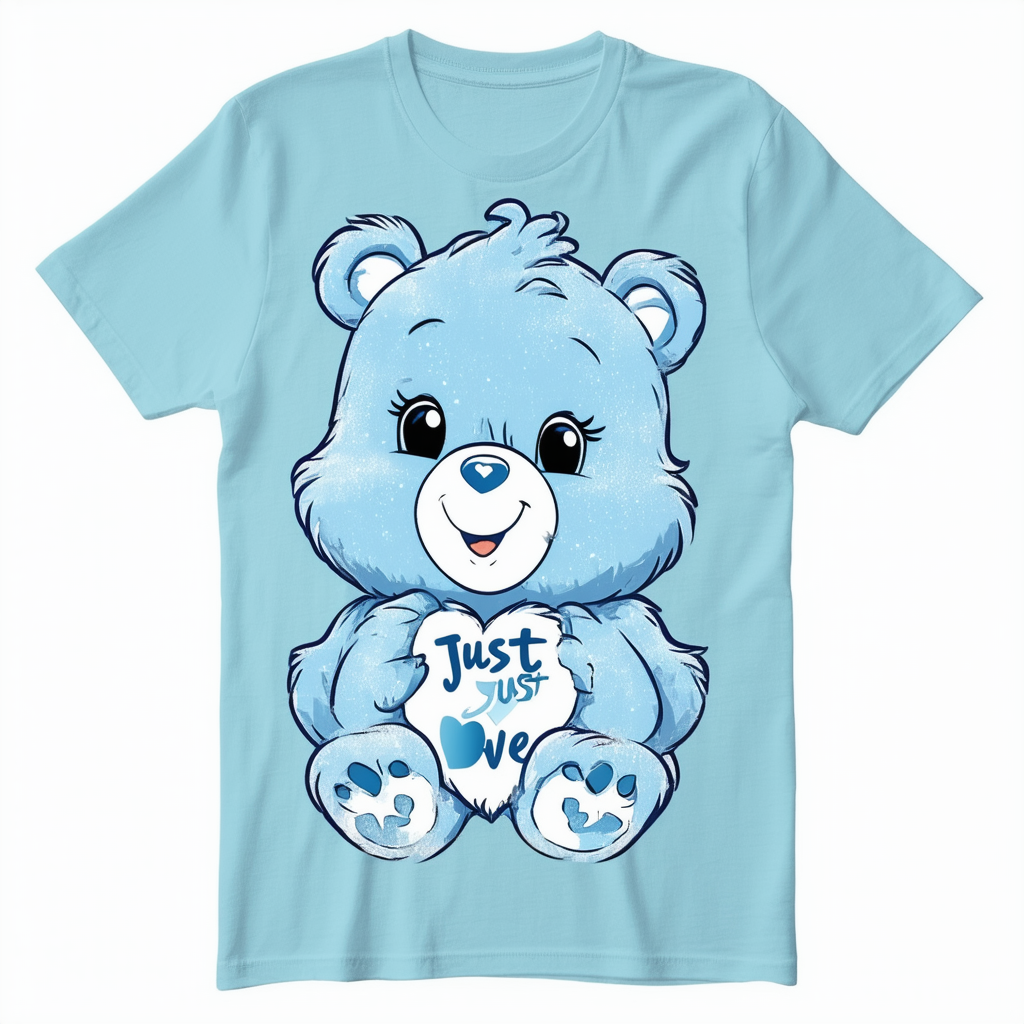 Care Bears Just Love Unisex Adult T Shirt for Men and Women