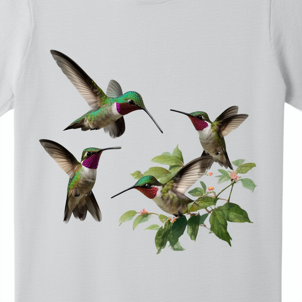 CafePress Hummingbirds of North America Light Cotton T-Shirt