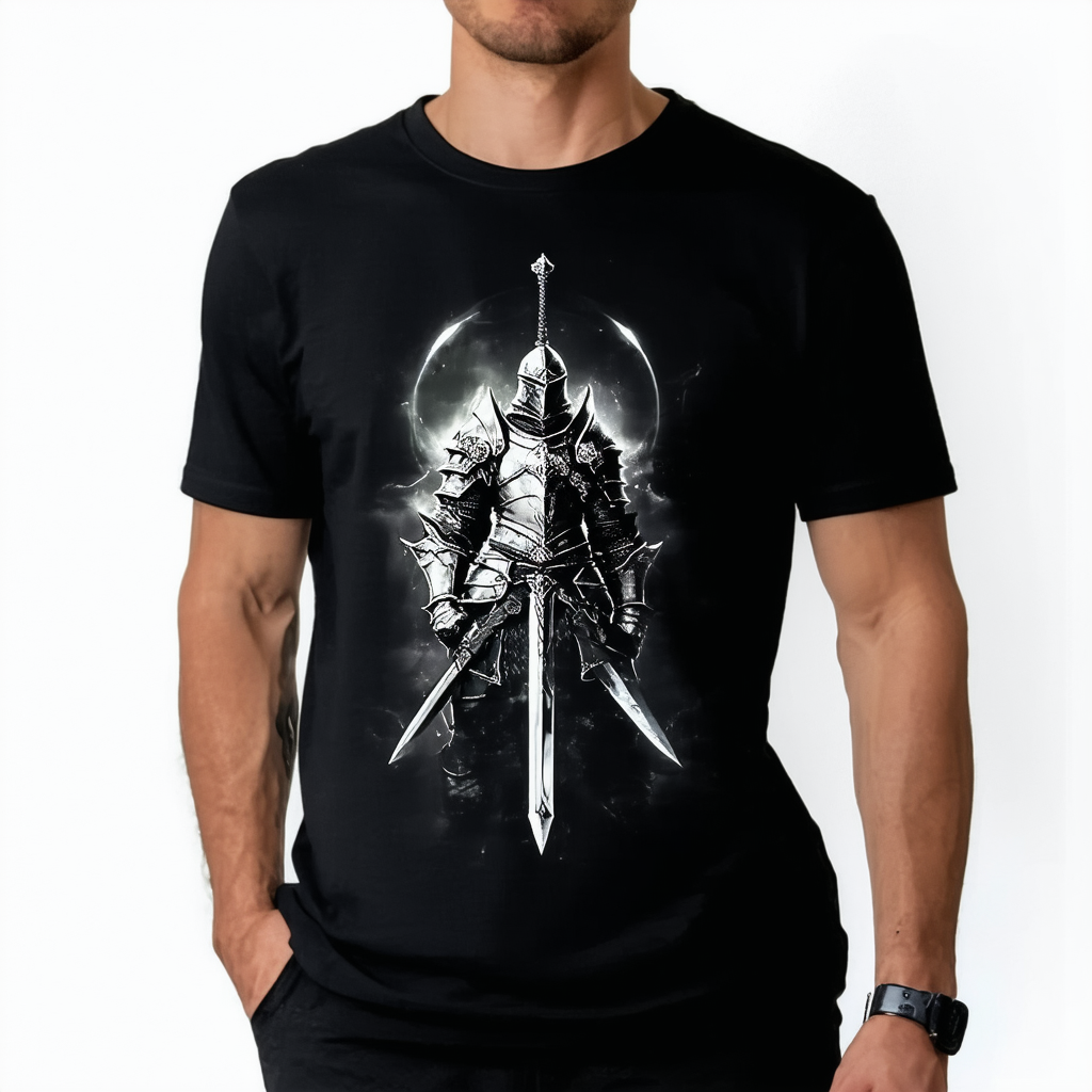 Goblin Slayer Armored Shadow Men’s Black T-Shirt