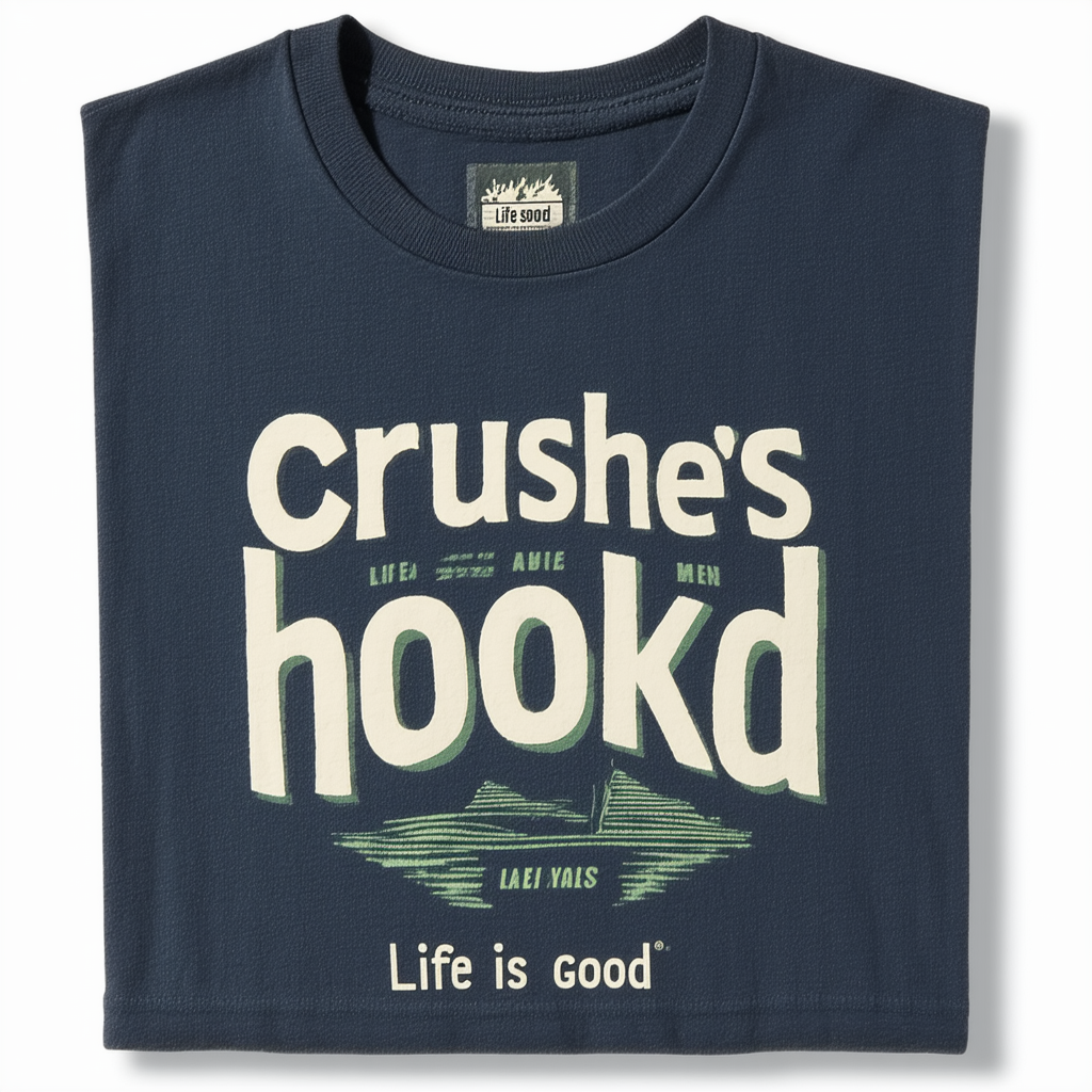 Life is Good Men's Crusher Hooked T-Shirt