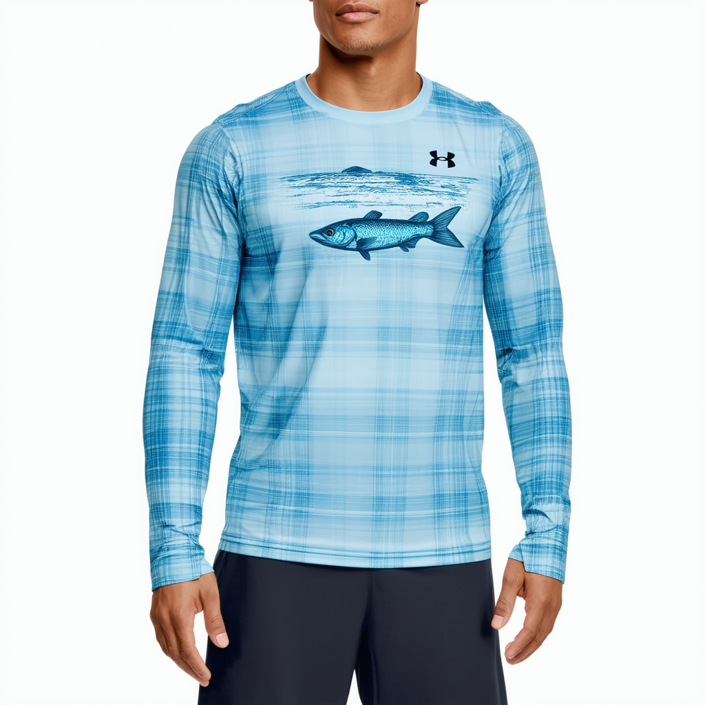 Under Armour Men's Tide Chaser 2.0 Plaid Fish Long Sleeve T-Shirt