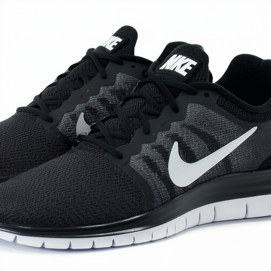 Nike Women's Free Run+ 2-443816-001 (9.5, Black/White-Anthracite)
