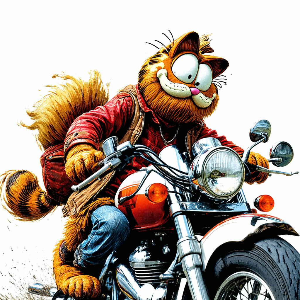 Garfield-Vintage Easy Rider T-Shirt
