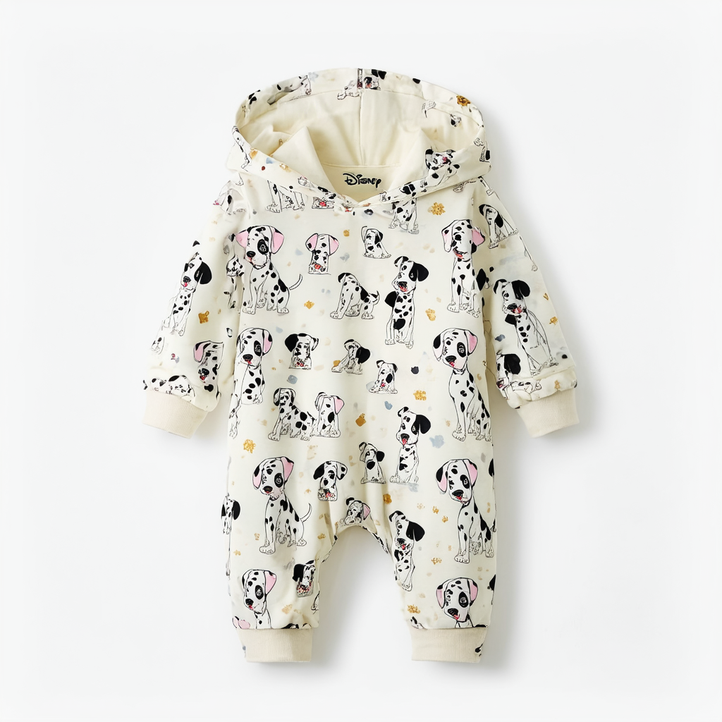 Disney Lucky Hooded Romper - 101 Dalmatians Multi