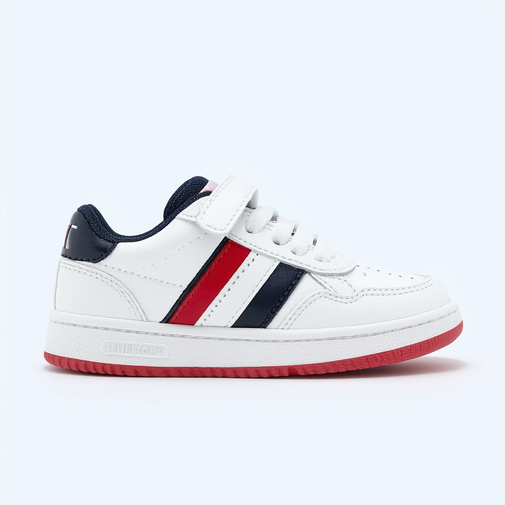 Tommy Hilfiger Unisex-Child Kids' Iconic Court Ex Alt Sneaker