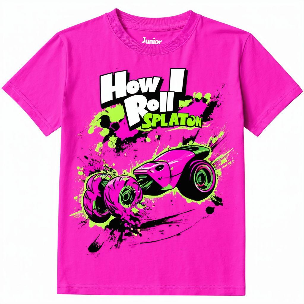 Junior's Nintendo Splatoon How I Roll Splat Roller T-Shirt