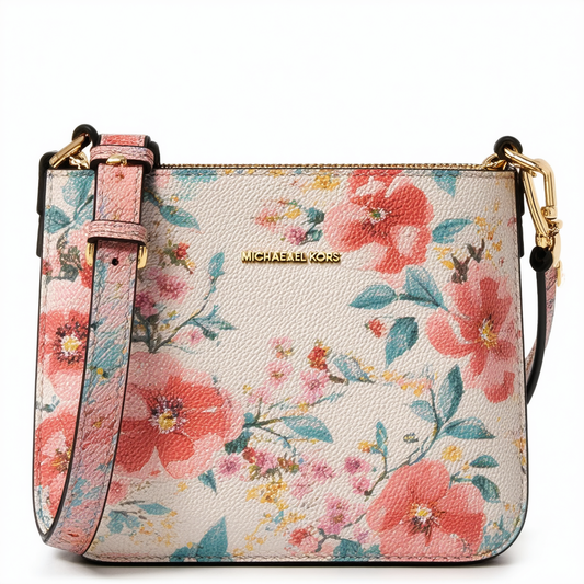 MICHAEL Michael Kors Mini Floral Guitar Strap Crossbody