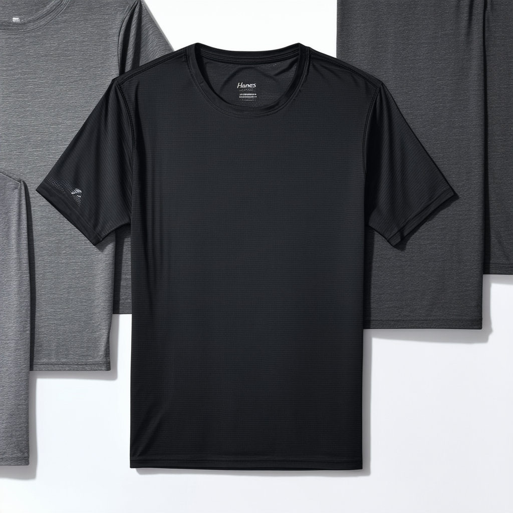 Hanes Cool Men's Performance Sportshirt_Black_XL