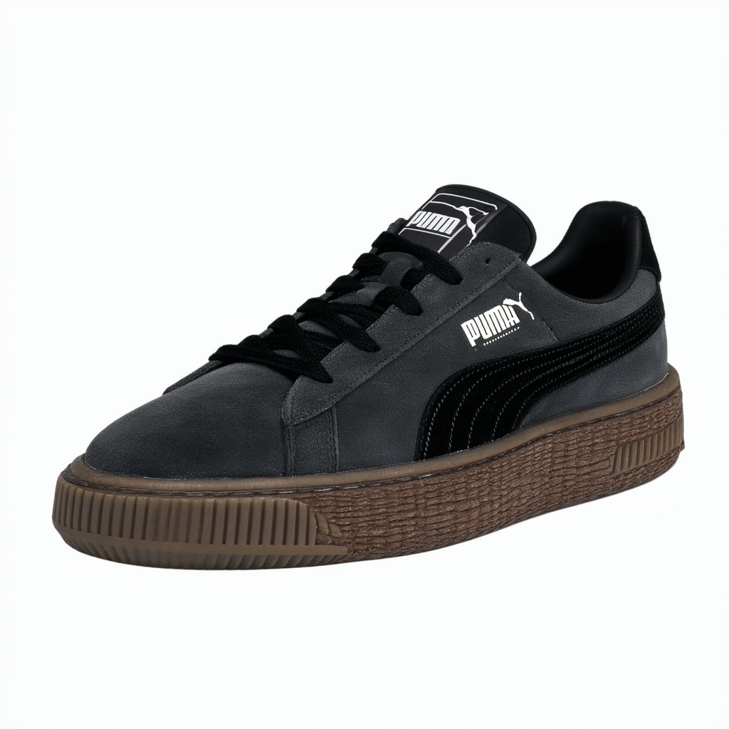 PUMA 359735-01 Men Suede Creepers Dark Shadow/Black