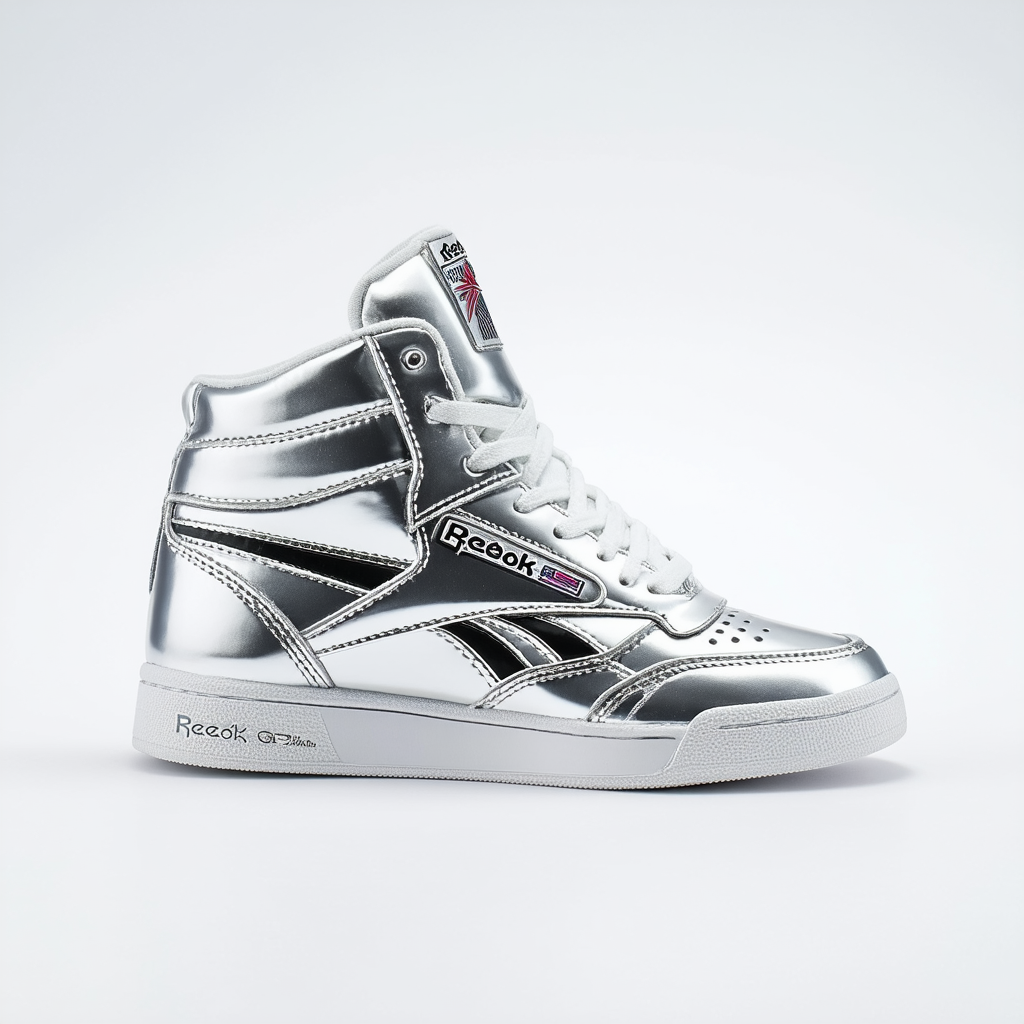 Reebok Women's Freestyle Hi Metallic Fashion Sneaker