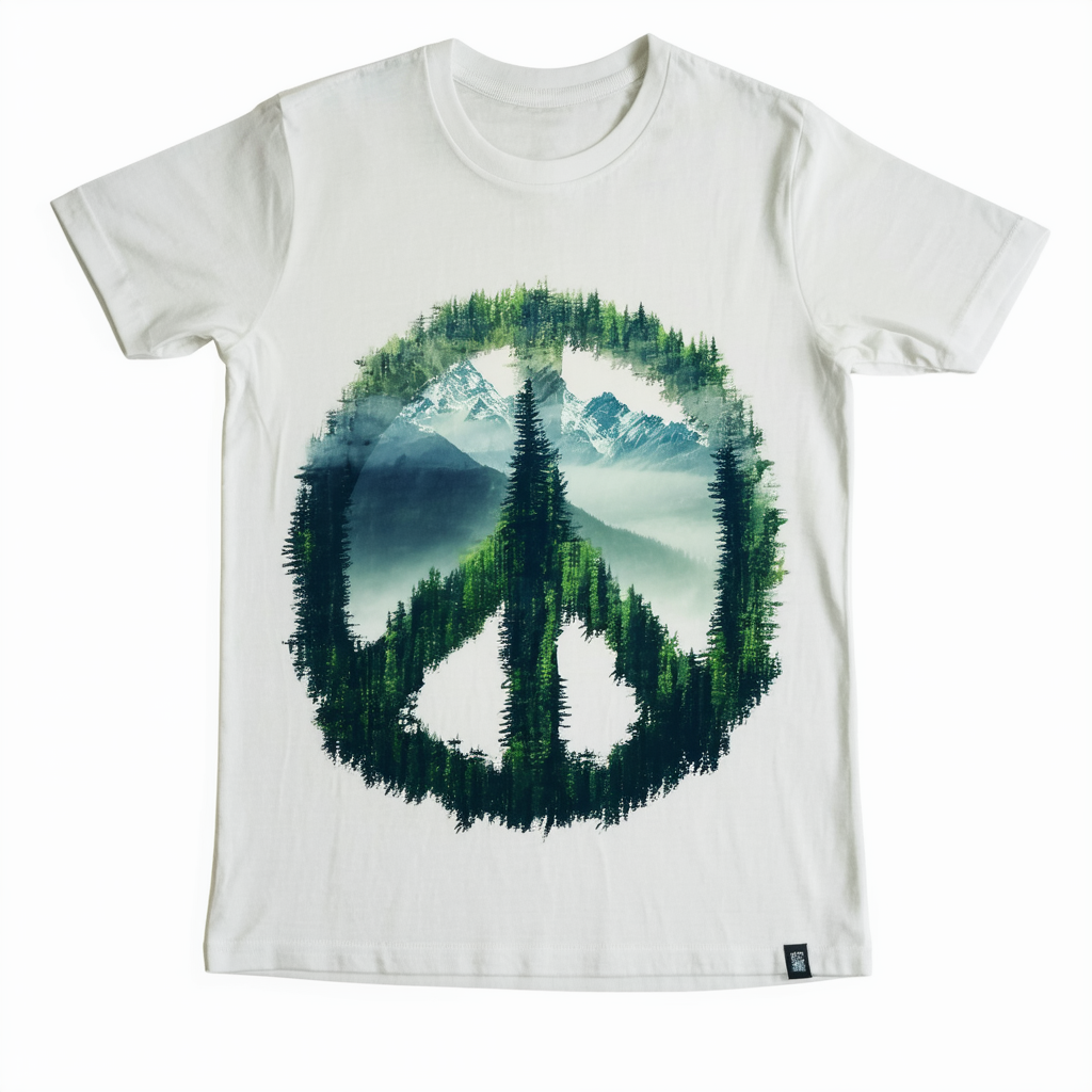 Mountain Rainforest Peace Adult Size T-shirt