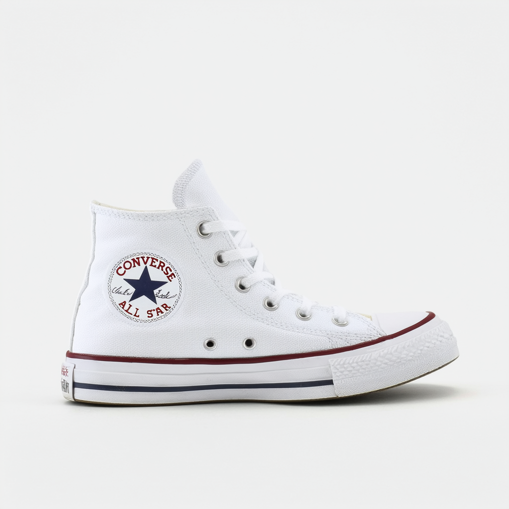 Converse Womens All Star Hi High Top Chuck Taylor Chucks Trainers - Optical White - 9