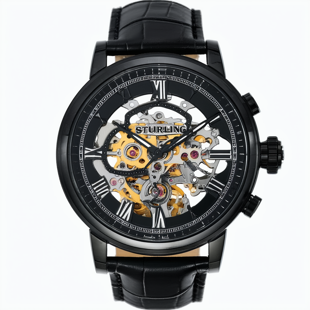 Stuhrling Original Men's 266.33561 Crucible Automatic Skeleton Black Watch