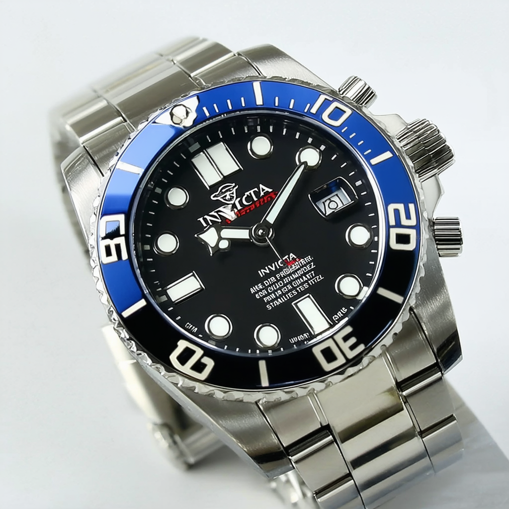 Invicta Men's 'Pro Diver' Swiss Quartz Stainless Steel Casual Watch (Model: 20187)