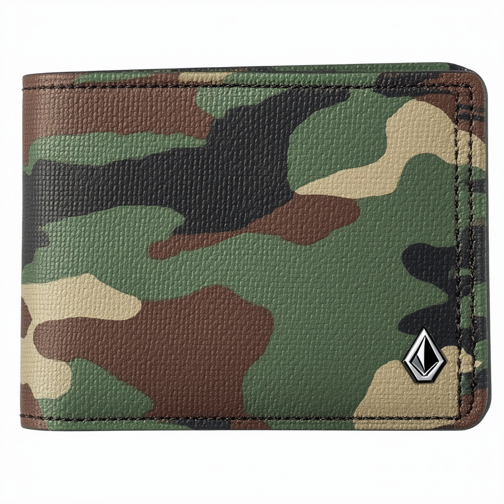 Volcom Men's Trifold Wallet, Camouflage, One Size