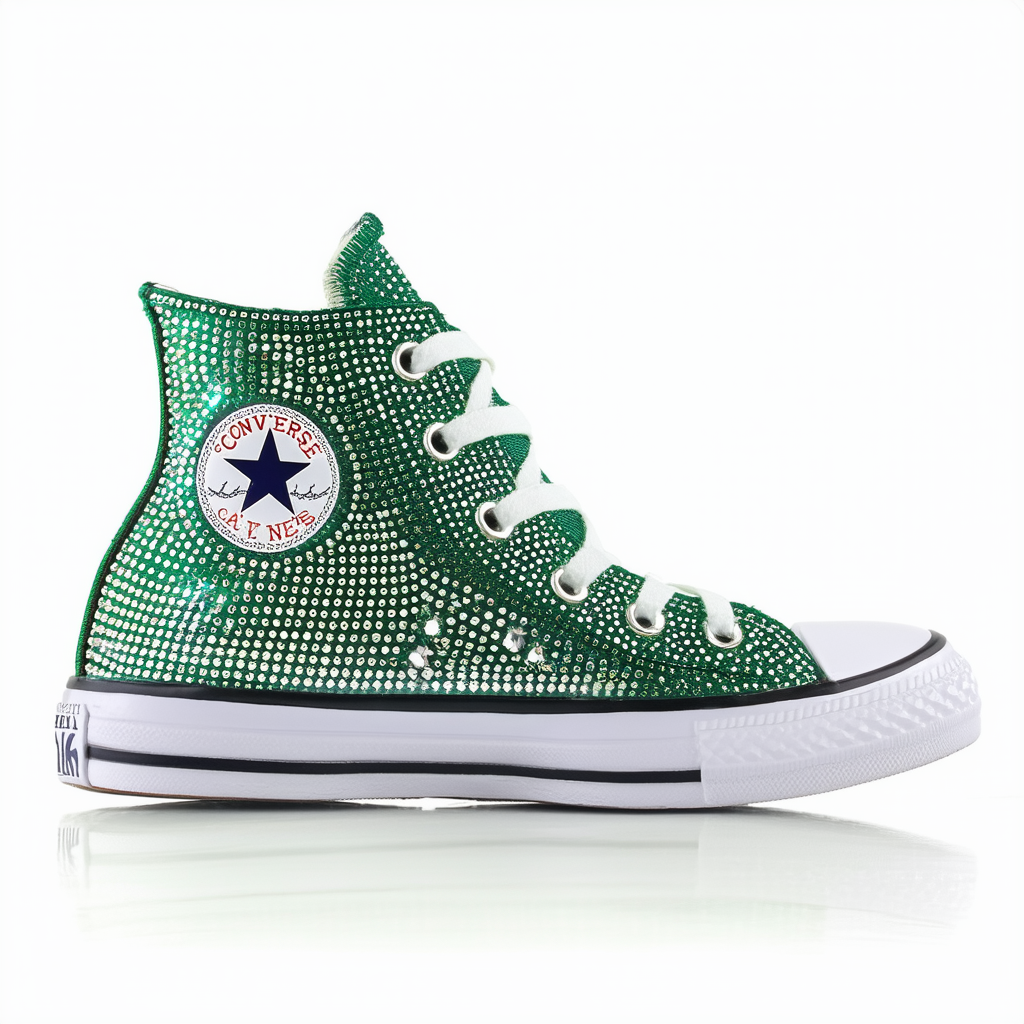 Converse Chuck Taylor PU Rhinestone Palm Green 542444C
