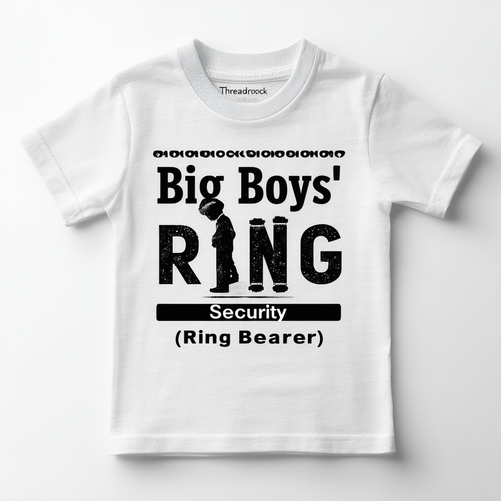 Threadrock Big Boys' Ring Security (Ring Bearer) Youth T-Shirt