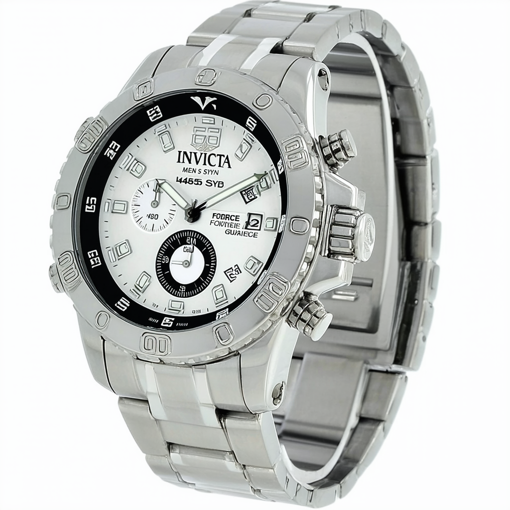 Invicta Men's 14955SYB Force Analog Display Japanese Quartz Silver Watch