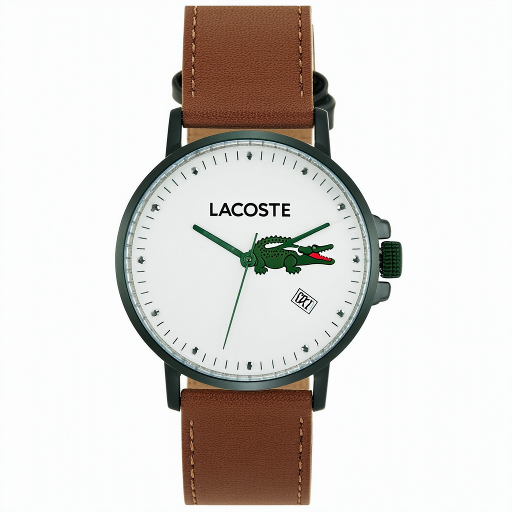 Lacoste 2010682 Austin Leather Strap Watch Brown/Black One Size