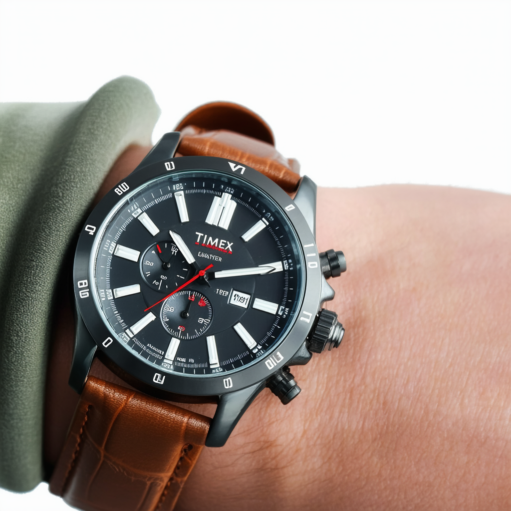 Timex Leather Mens Watch T2P178