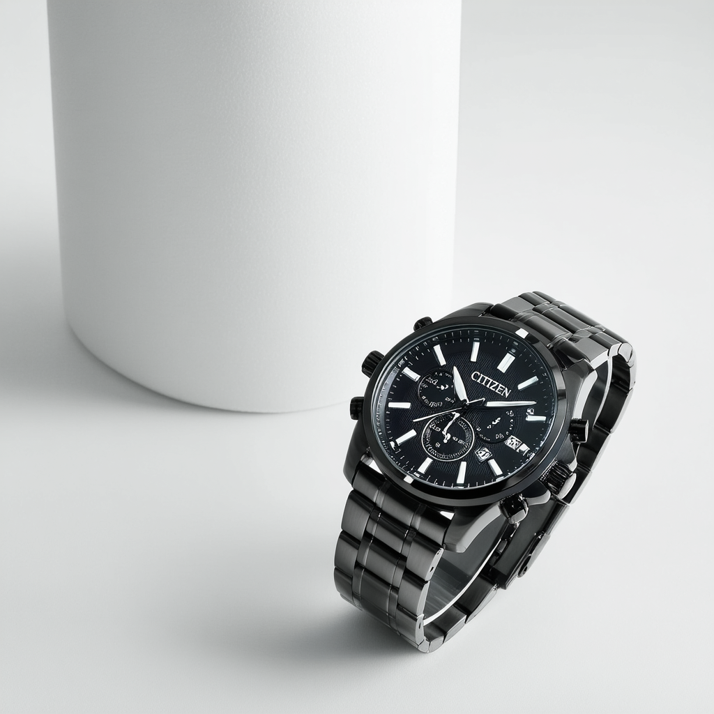 Citizen Men's BM6555-54E Eco-Drive Black Ion-Plated Stainless Steel Watch