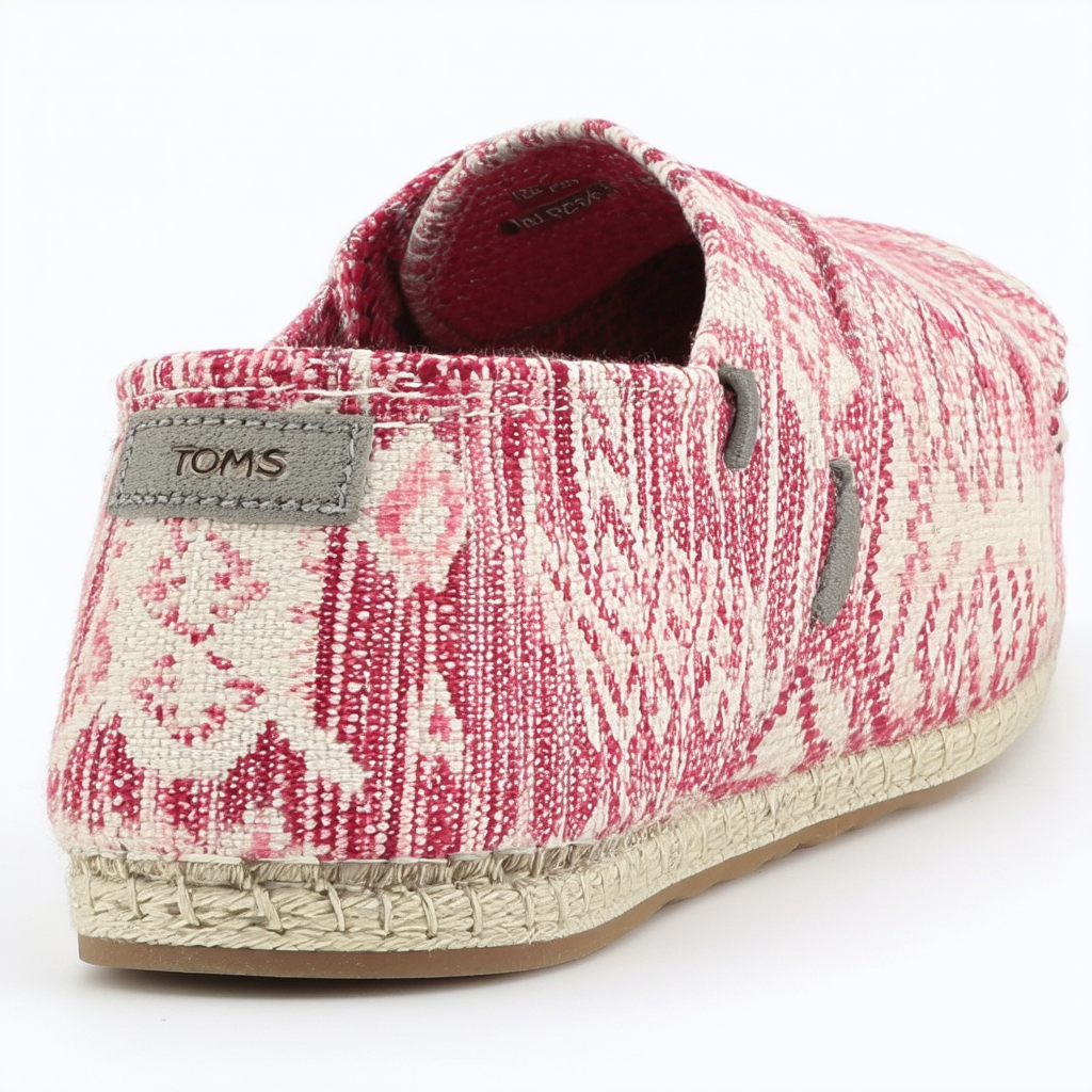 Toms Del Rey Snekaer Raspberry Tribal Woven 10004974 Womens
