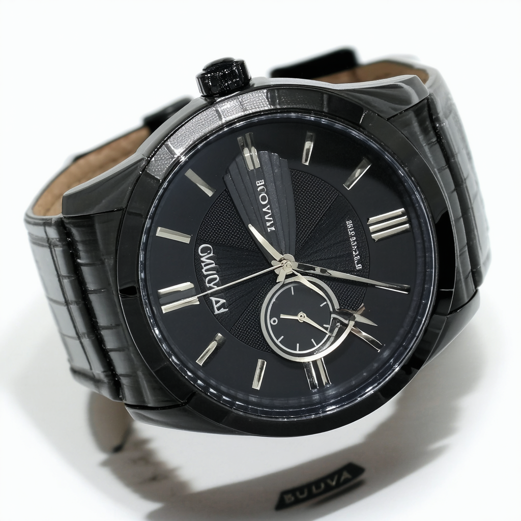 Bulova Men's Special Edition Modern Latin Grammy(R) Black Strap Watch 98B321