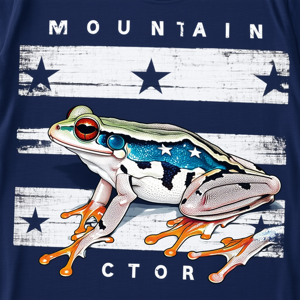 The Mountain Victory Frog USA Long Sleeve T-Shirt
