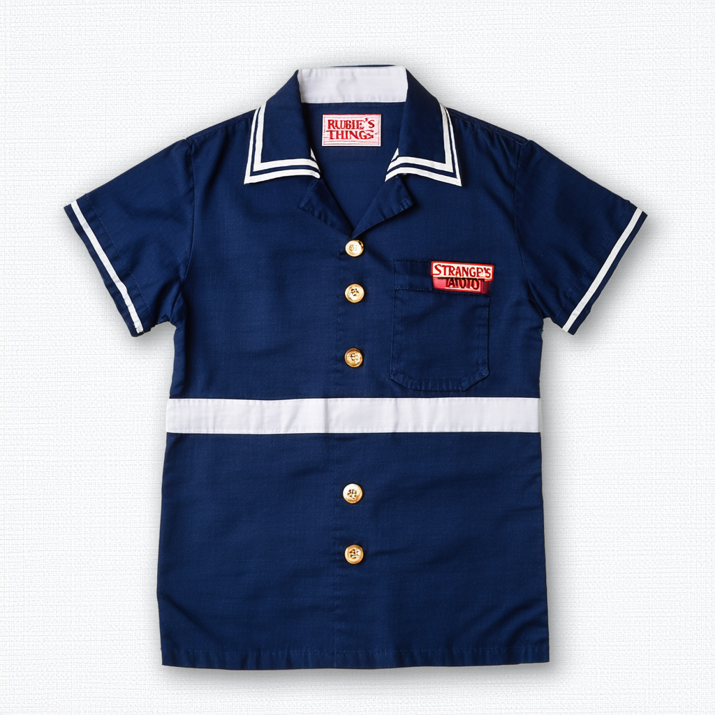 Rubie's Stranger Things 3 Steve's Scoops Ahoy Uniform Costume Top