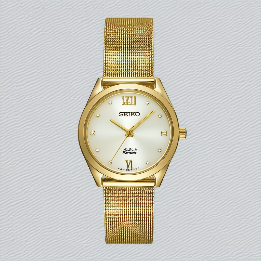 SEIKO Women's SUP390 Jewelry Analog Display Japanese Quartz Gold Watch