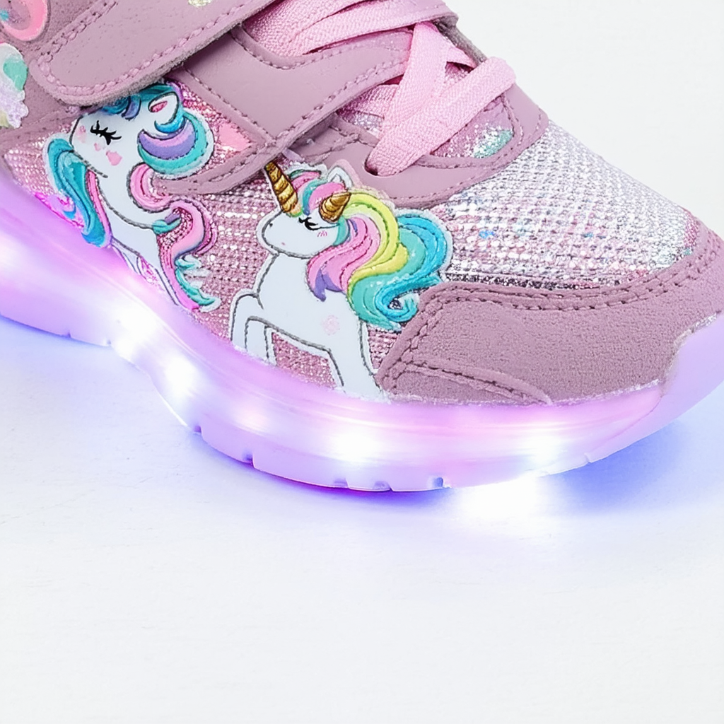 Skechers Girl's S Lights Unicorn Dreams Sneaker