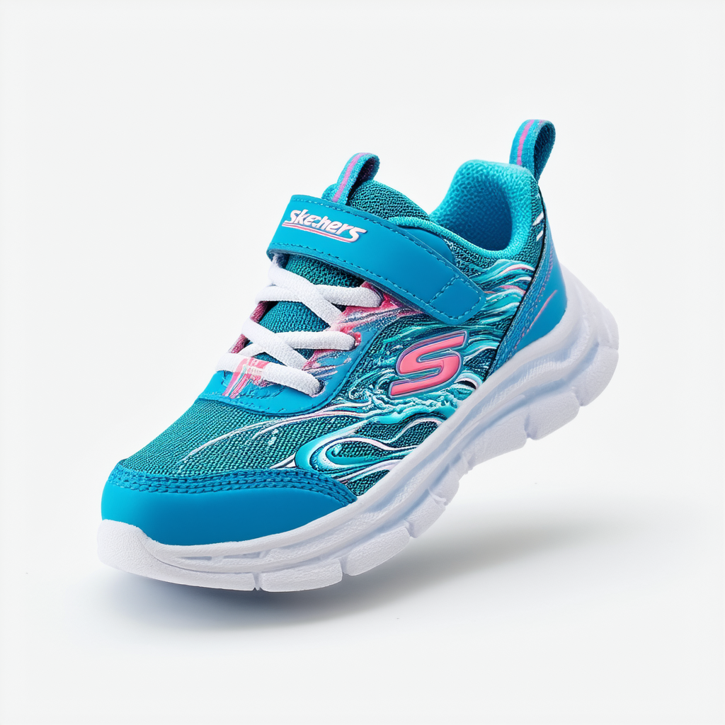 Skechers Kids 80617N Lite Waves-Skybeam Sneaker