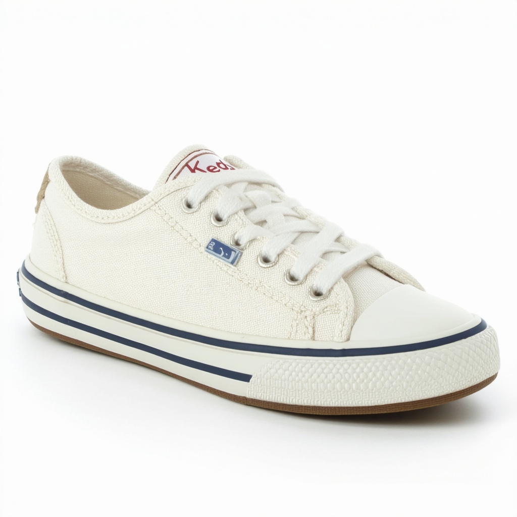 Keds Kickstart Seasonal Sneaker, Off White, 3 US Unisex Big Kid