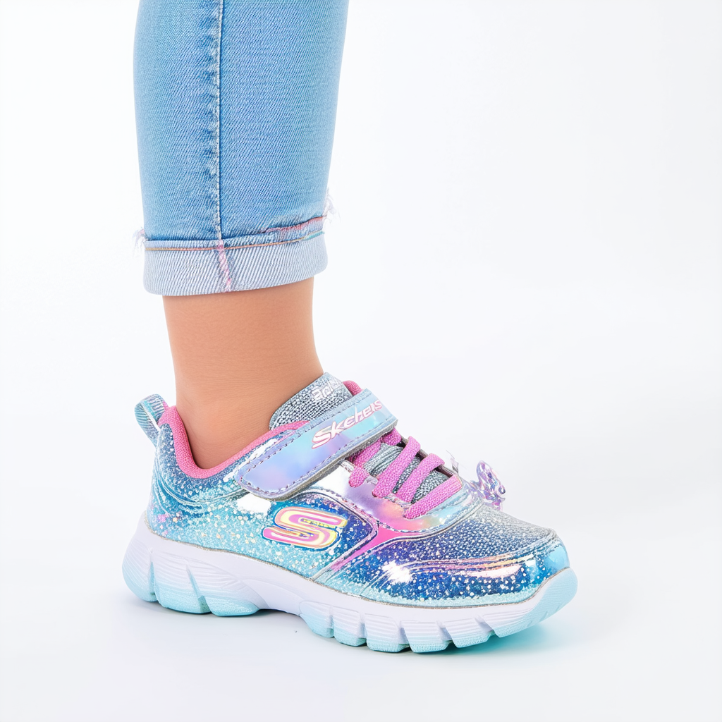 Skechers Unisex-Child Glimmer Kicks Sneaker