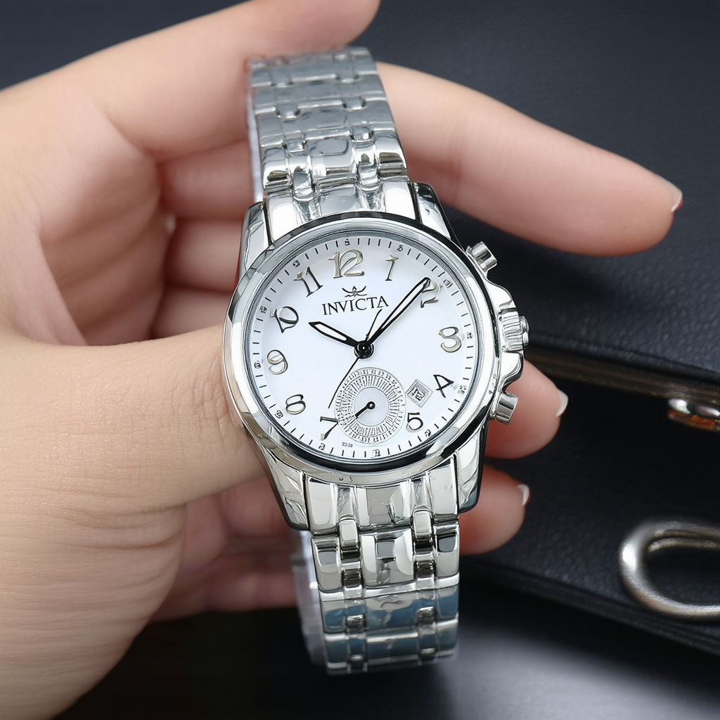 Invicta Women's 15621SYB Angel Analog Display Swiss Quartz Silver Watch