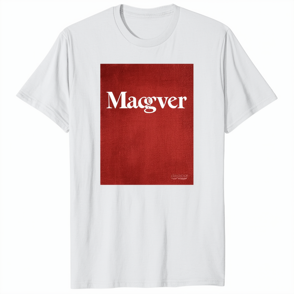 CafePress Macgyver: Reddish White T Shirt Cotton T-Shirt