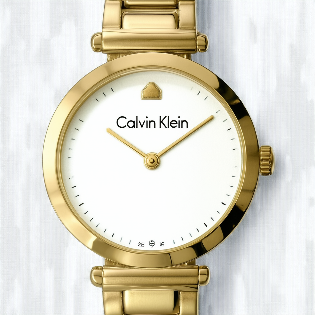 Calvin Klein Women's K2L23509 Enlace Analog Display Swiss Quartz Gold Watch