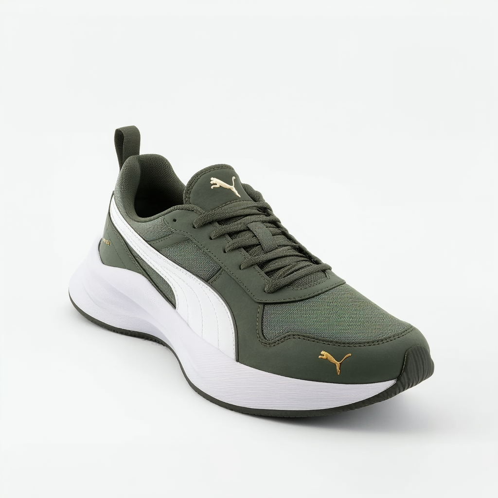 PUMA Vista Mens Shoes Olivine White/ELM 369365-04