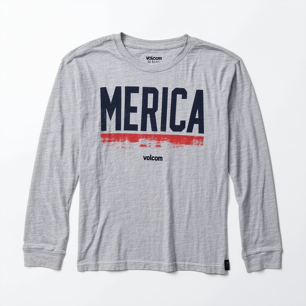Volcom Big Boys' Merica Long Sleeve T-Shirt