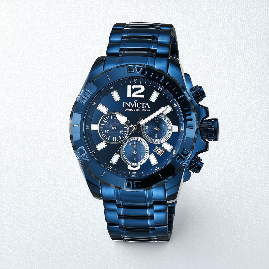 Invicta Men's Bolt Quartz Watch with Stainless-Steel Strap, Blue, 29 (Model: 27517)