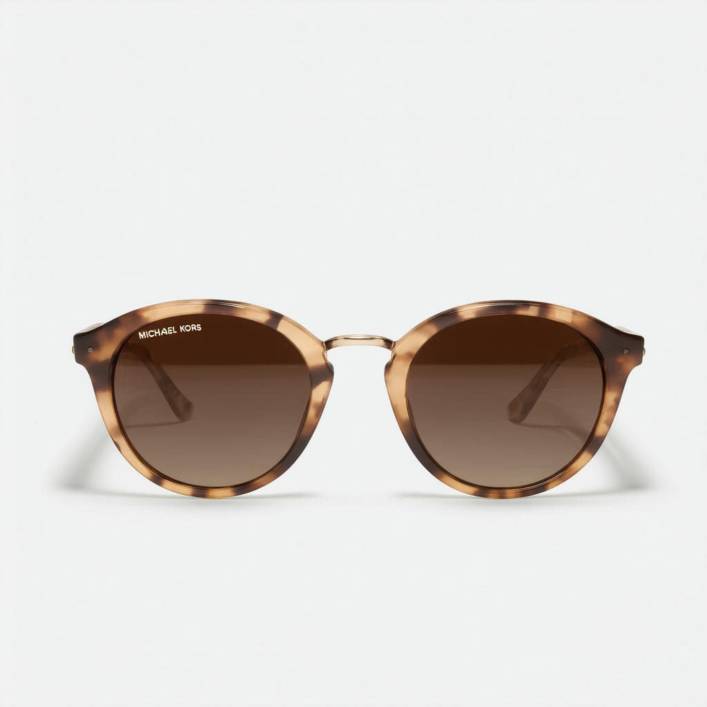 Michael Kors 2847 240 Light Havana Vanessa Round Sunglasses Lens Category 2
