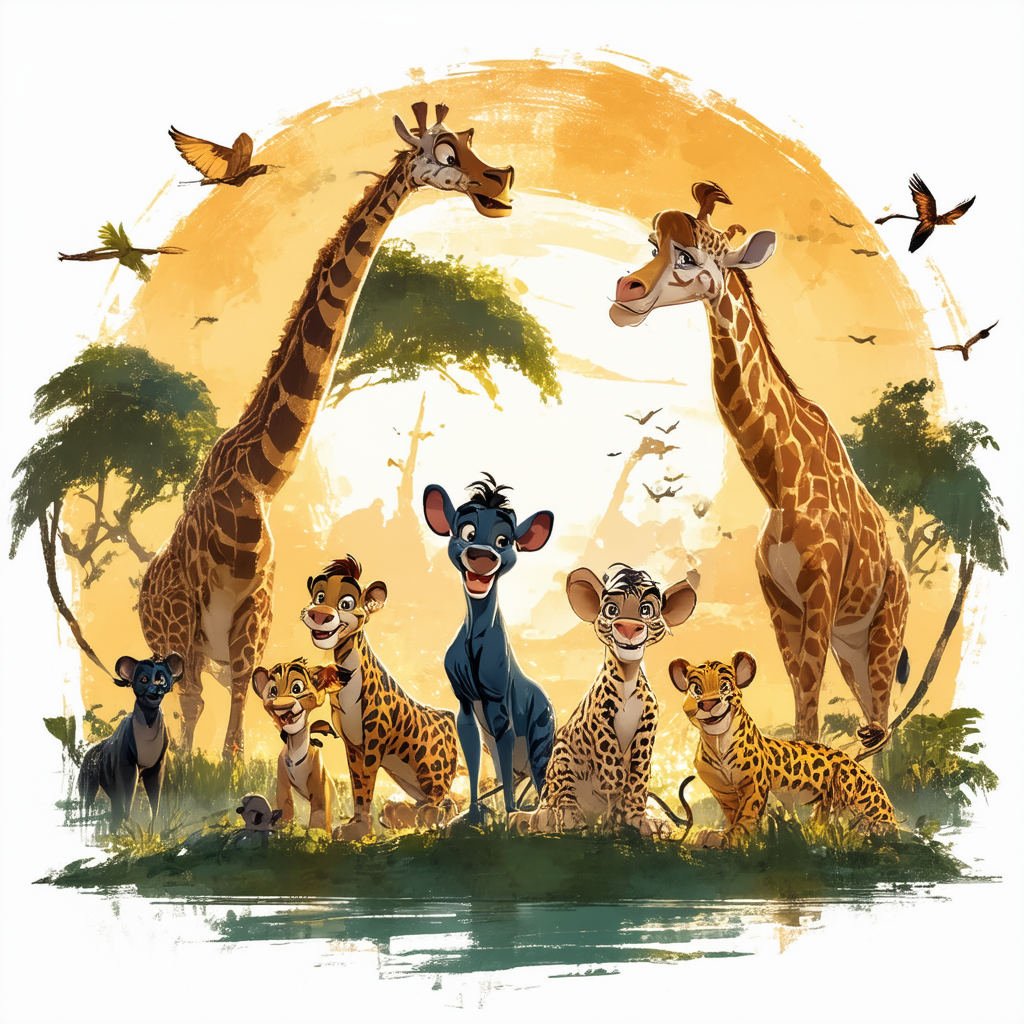 Disney Men's Hakuna Matata Group T-Shirt